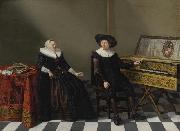 Cornelis van Spaendonck Prints Marriage Portrait of a Husband and Wife of the Lossy de Warin Family oil painting reproduction
